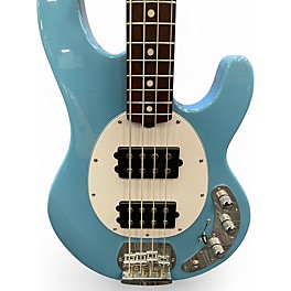 Used Sterling by Music Man Ray4 Blue Electric Bass Guitar