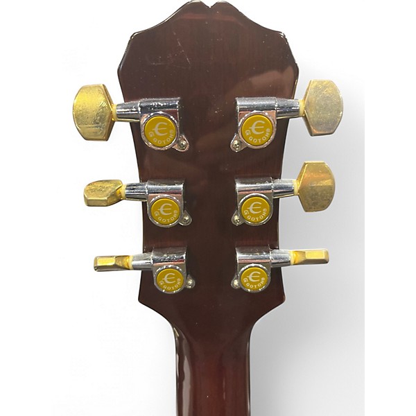 Used Epiphone PR5E Left Handed Natural Acoustic Electric Guitar