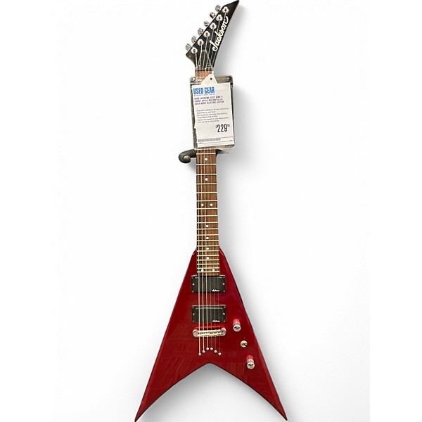 Used Jackson JS32T King V Candy Apple Red Metallic Solid Body Electric Guitar