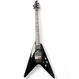 Used 2008 Schecter Guitar Research Hellraiser V1 Black Solid Body Electric Guitar