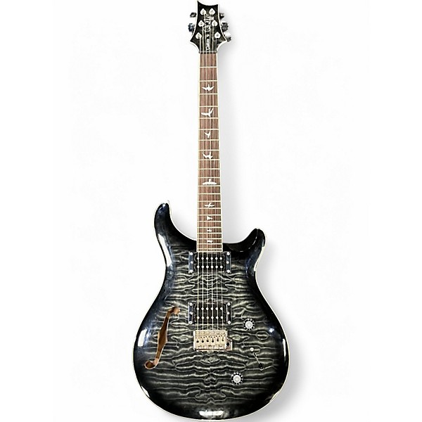 Used PRS SE Custom 22 Semi-Hollowbody Charcoal Hollow Body Electric Guitar