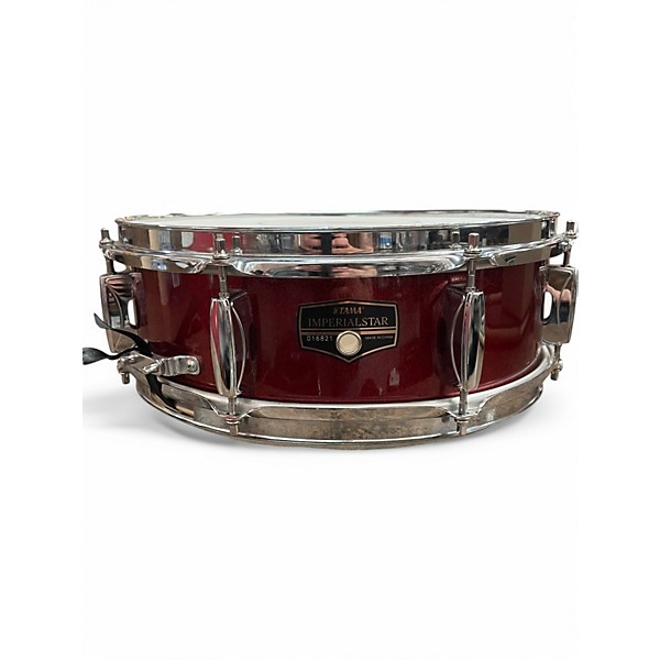 Used TAMA 14X5.5 Imperialstar Snare Red Sparkle Drum
