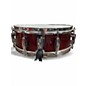 Used TAMA 14X5.5 Imperialstar Snare Red Sparkle Drum