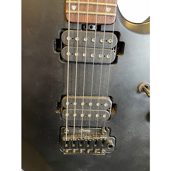 Used Sterling by Music Man JP50 John Petrucci Signature STEALTH BLACK Solid Body Electric Guitar