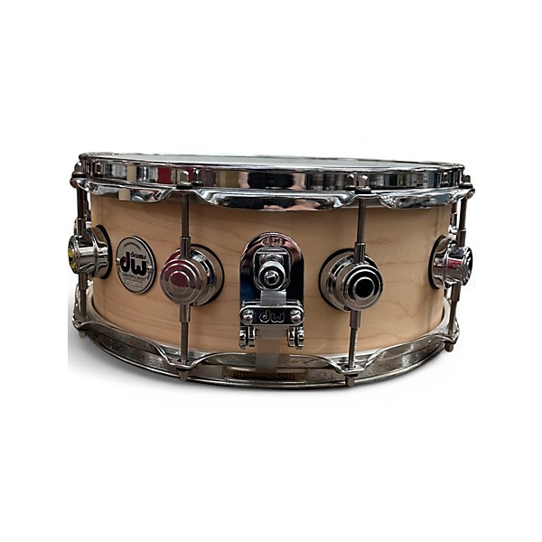 Used DW 5.5X14 Collector's Series Standard maple Snare Satin Natural Drum