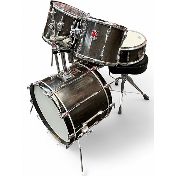 Used Premier 5 Piece Resonator Grey Drum Kit