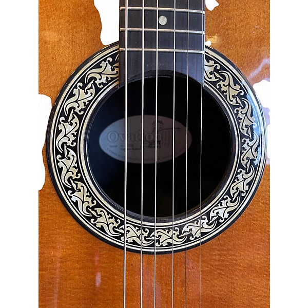 Vintage 1990s Ovation CUSTOM BALLADEER 1712 Natural Acoustic Electric Guitar