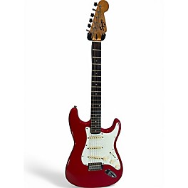 Used Squier Standard Stratocaster Candy Apple Red Solid Body Electric Guitar