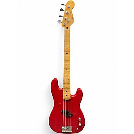 Used Squier II Precision Bass Red Electric Bass Guitar