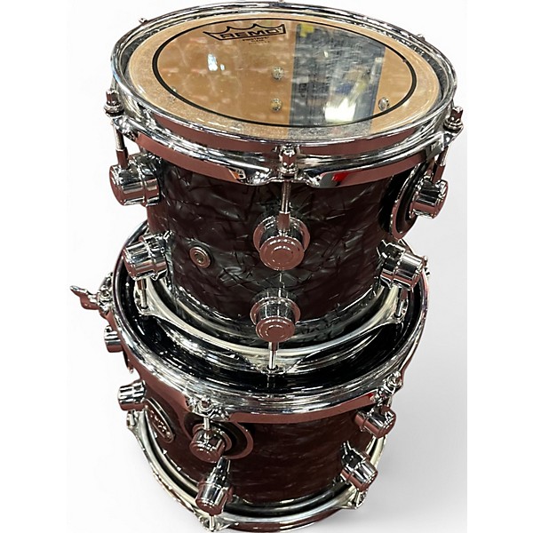 Used DW 7 Piece Performance Series black diamond Drum Kit