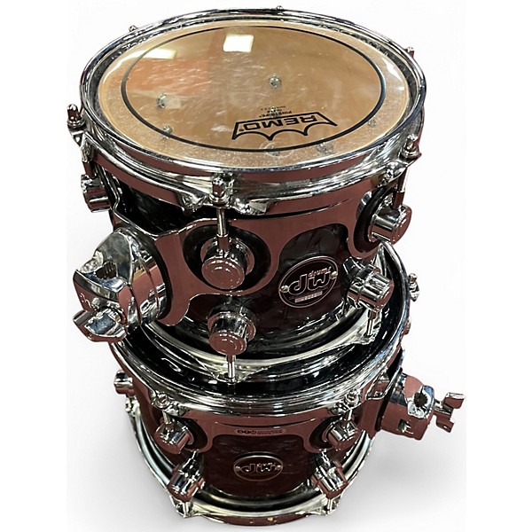 Used DW 7 Piece Performance Series black diamond Drum Kit