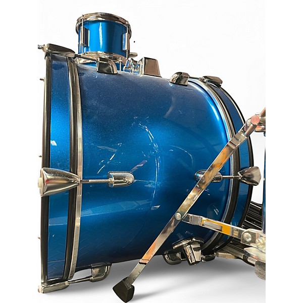 Used Ludwig 5 Piece Accent CS Blue Drum Kit