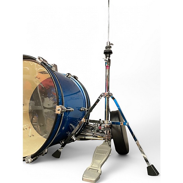 Used Ludwig 5 Piece Accent CS Blue Drum Kit