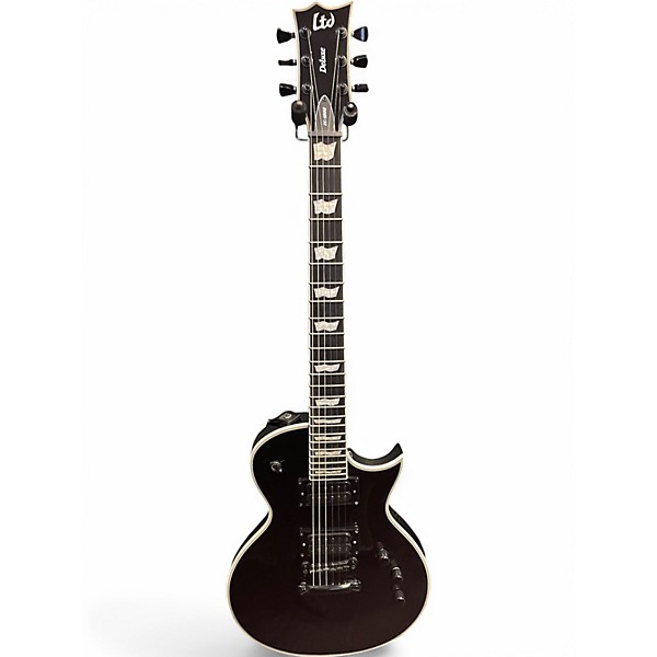 Used ESP LTD EC1000 Deluxe Black Solid Body Electric Guitar