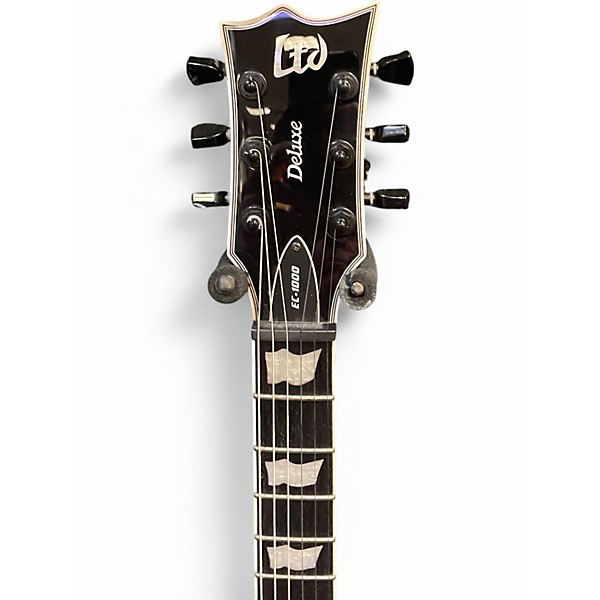 Used ESP LTD EC1000 Deluxe Black Solid Body Electric Guitar