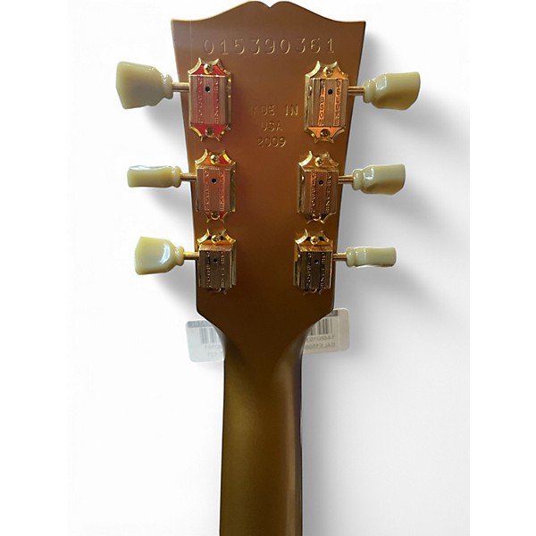 Used 2009 Gibson les paul studio SATIN GOLD Solid Body Electric Guitar
