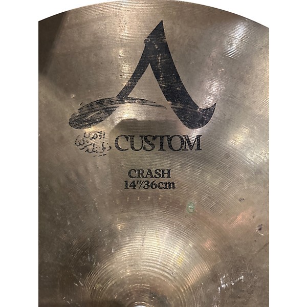 Used Zildjian 14in A Custom Crash Cymbal