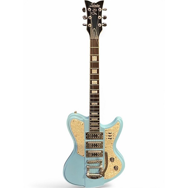 Used Schecter ULTRA III LT BLUE Solid Body Electric Guitar