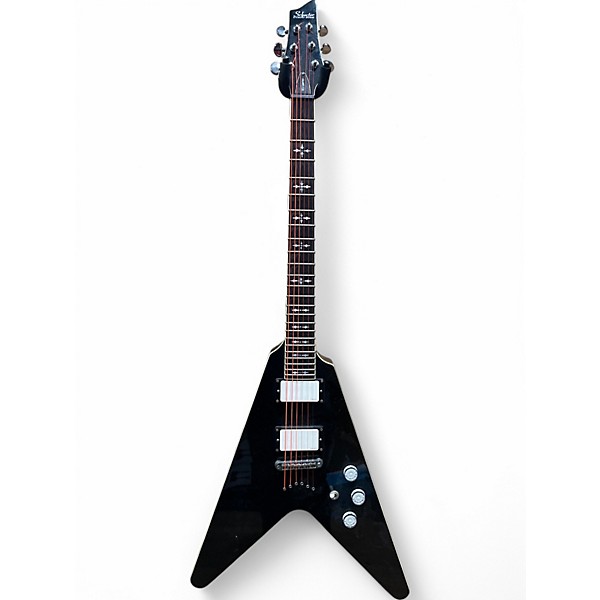 Used Schecter Guitar Research Hellraiser V1 Black Solid Body Electric Guitar