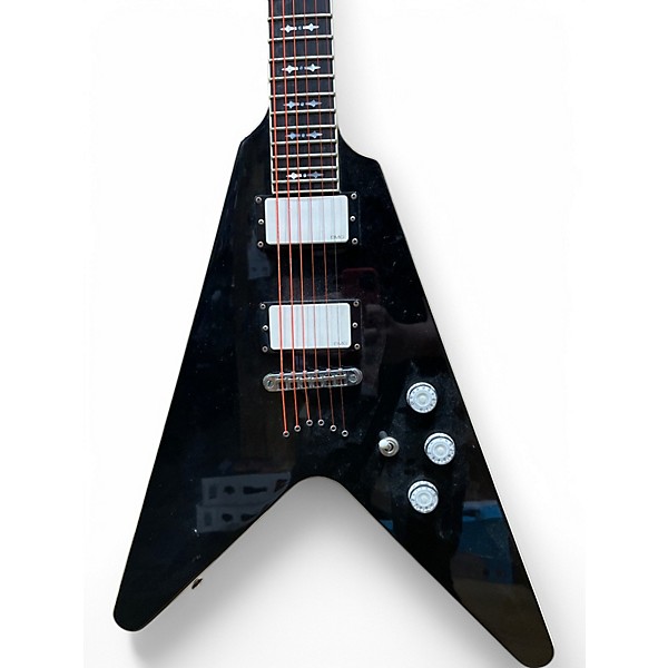 Used Schecter Guitar Research Hellraiser V1 Black Solid Body Electric Guitar