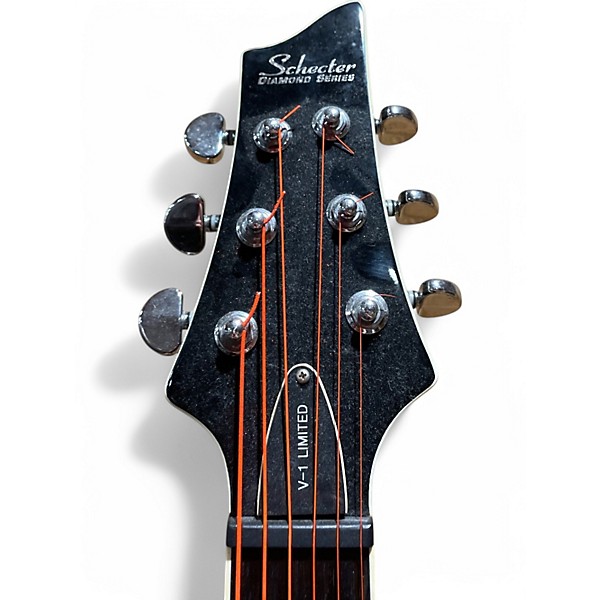 Used Schecter Guitar Research Hellraiser V1 Black Solid Body Electric Guitar