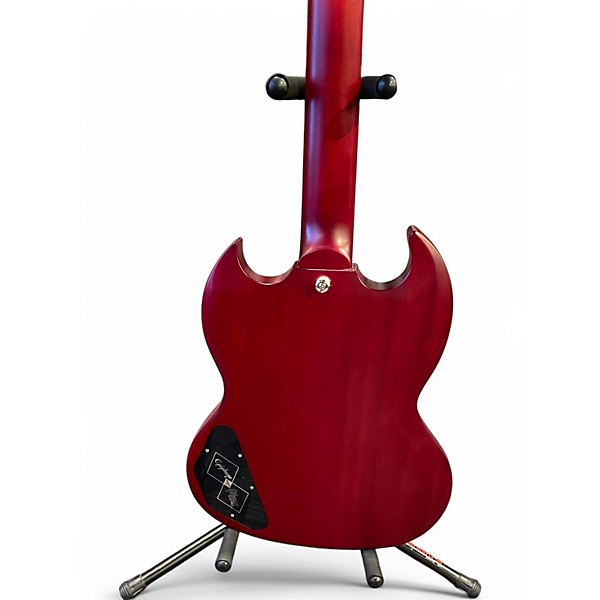 Used Epiphone Les Paul Custom SG Aged 60s Cherry Solid Body Electric Guitar