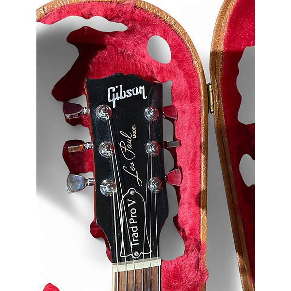 Used 2019 Gibson les paul paul trad pro v Cherry Sunburst Solid Body Electric Guitar