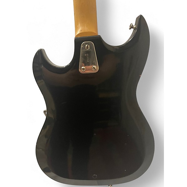 Vintage 1960s Hagstrom III Black Solid Body Electric Guitar