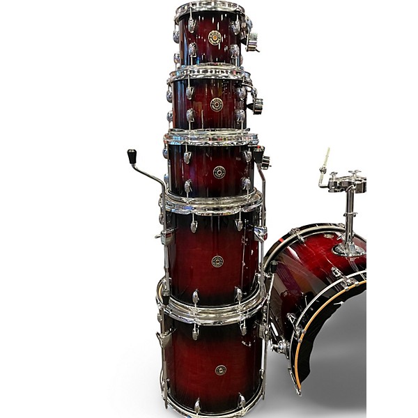 Used Gretsch Drums 7 Piece Catalina Maple Deep Cherry Burst Drum Kit