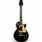 Used 2020 Epiphone Les Paul Traditional Pro Black Solid Body Electric Guitar