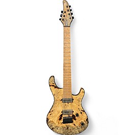 Used 2017 Mayones Regius 7 Buckeye Burl Natural Solid Body Electric Guitar
