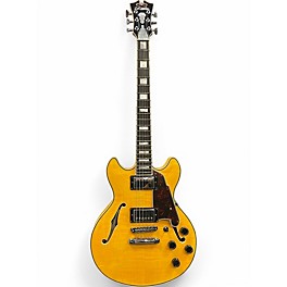 Used D'Angelico Premier Mini DC XT Amber Hollow Body Electric Guitar