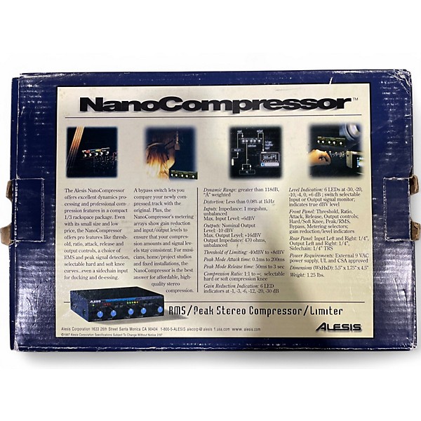 Used Alesis NanoCompressor Compressor