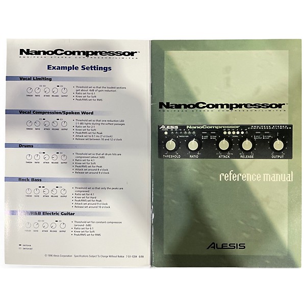 Used Alesis NanoCompressor Compressor