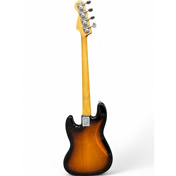 Used Fender jazz bass gold foil 2 Tone Sunburst Electric Bass Guitar