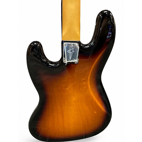 Used Fender jazz bass gold foil 2 Tone Sunburst Electric Bass Guitar
