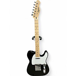 Used Squier Affinity Telecaster Black Solid Body Electric Guitar