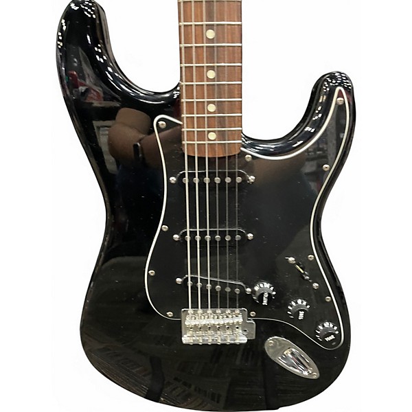 Used Fender Standard Stratocaster Black Solid Body Electric Guitar