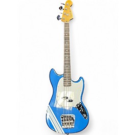 Used Squier FSR CLASSIC VIBE MUSTANG BLUE Electric Bass Guitar