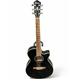 Used Ibanez AEG10II Black Acoustic Electric Guitar