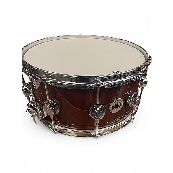 Used DW 14in COLLECTORS PURPLE HEART NATURAL PURPLE HEART Drum