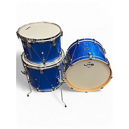 Used Weltch Tuning Systems 3 Piece EPIPHANY  BLUE SPARKLE Drum Kit