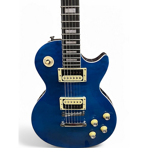 Used J Robert LP-STYLE SINGLECUT Blue Solid Body Electric Guitar