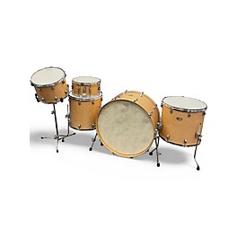 Used Ludwig 5 Piece Centennial Zep 5 piece Natural Drum Kit