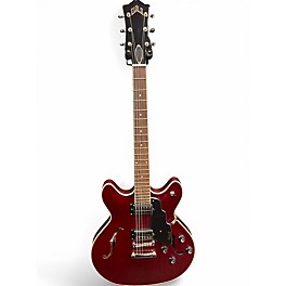 Used Guild Starfire Crimson Red Trans Hollow Body Electric Guitar