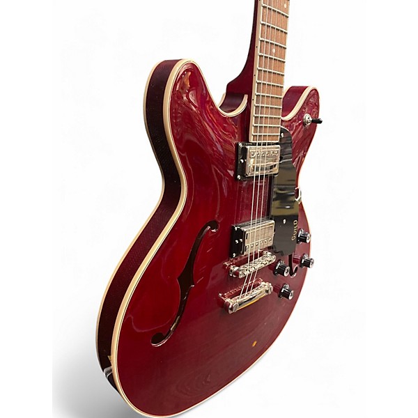 Used Guild Starfire Crimson Red Trans Hollow Body Electric Guitar