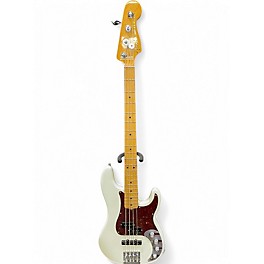 Used Fender American Ultra Precision Bass Pearl White Electric Bass Guitar