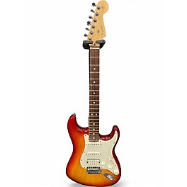 Used 2005 Fender American Standard Stratocaster HSS Sienna Sunburst Solid Body Electric Guitar