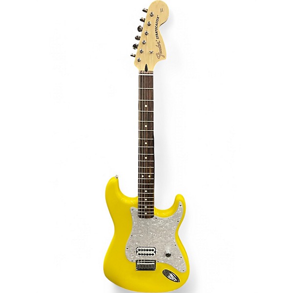Used 2023 Fender Tom Delonge Signature Stratocaster Graffiti Yellow Solid Body Electric Guitar,Specials : American Fashion Style Bags On Sale Used 2023 Fender Tom Delonge Signature Stratocaster Graffiti Yellow Solid Body Electric Guitar,Specials : American Fashion Style Bags On Sale