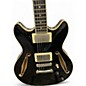 Used D'Angelico Excel Mini DC Tour Black Hollow Body Electric Guitar